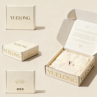 Boîte d'expédition personnalisée avec papier d'emballage, emballage cadeau pour vêtements, emballage cadeau haut de gamme en carton ondulé, boîte d'expédition pour vêtements, lingerie