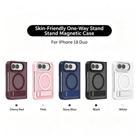 Étui Duo pour iPhone avec support magnétique fin et élégant, compatible avec la charge sans fil, motif varié, résistant aux traces et aux dégâts, étui pour lunettes Duo