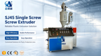 Extrudeuse à vis simple CE approuvée SJ45 pour la production d'extrusion de tiges, feuilles, profilés et tuyaux en plastique PP, PE, PVC