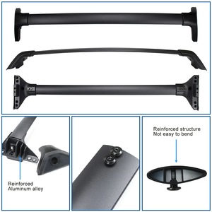 Barres transversales <span class=keywords><strong>de</strong></span> <span class=keywords><strong>toit</strong></span> en alliage d'aluminium Sunsing pour SUV avec porte-bagages pour <span class=keywords><strong>RAV4</strong></span> <span class=keywords><strong>2019</strong></span>+, haute capacité <span class=keywords><strong>de</strong></span> charge, certifiées CE, modèle noir 8133Y19-A - Product Image 5