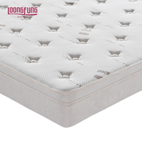 Matelas hybride premium LOONGFUNG, compressé sous vide, personnalisé pour la maison et l'hôtel, taille King, avec ressorts ensachés et latex naturel