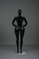 Mannequin femme grande taille en plastique ABS gonflable, doré, corps entier, pour vêtements et lingerie, pose debout