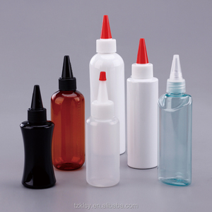 Garrafa de apertar de plástico preta personalizada, garrafa de espremedor de mel garrafa de molho 100ml - Product Image 3
