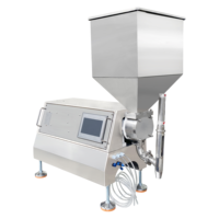 Machine de remplissage semi-automatique électrique pour boissons, huile, sauce chili, mélange de pâte, chauffage et remplissage quantitatif