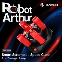Robot GAN 2ème Génération Mini 3x3x3 en Plastique ABS Magnétique, Machine Intelligente de Restauration et de Mélange de Cubes, Robot Cube IA, Vente en Gros