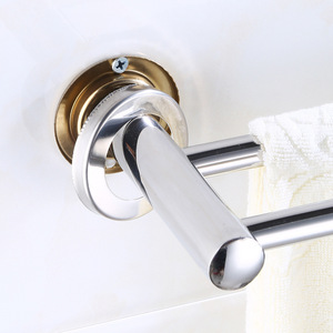Porte-serviettes en acier inoxydable 304, barre simple, auto-adhésif, résistant à la rouille, pour salle de bain et douche - Product Image 3