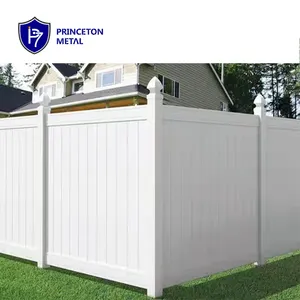 普林斯顿家庭花园乙烯基格子和大门全隐私聚氯乙烯栅栏板
