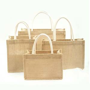 Bolsa de Yute Ecológica Personalizada con Logotipo Impreso al por Mayor, Bolsa de Compras de Yute Plegable y Reciclable - Product Image 6