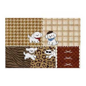 Alfombra de Entrada Estilo Vintage, Antideslizante, Rectangular, con Patrón de Patchwork, Lavable a Máquina, Resistente a las Manchas, para Uso Doméstico - Product Image 1