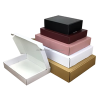 Paquet de 30 boîtes de déménagement logistique en carton ondulé épais demi-hauteur 13*10*2 pouces boîtes en papier d'emballage express livraison dure
