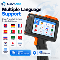 Imprimante jet d'encre portable M10 100m/min, codeur par lots multilingue pour logo, date d'expiration, code QR sur carton, métal, plastique