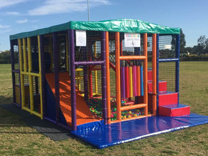 อุปกรณ์เช่าสำหรับงานปาร์ตี้ โครงเล่นนุ่มแบบพกพา แฮปปี้แลนด์ สนามเด็กเล่นในร่ม แบบโมดูลาร์ OEM สนามเด็กเล่นขนาดเล็กในร่มสำหรับเด็ก - Product Image 4