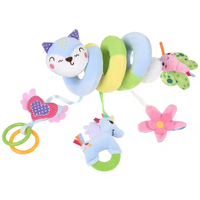 Jouet en peluche en spirale en forme d'ours en matériau doux personnalisé par le fabricant pour poussette de bébé pour la fête des enfants Jouet en peluche animal