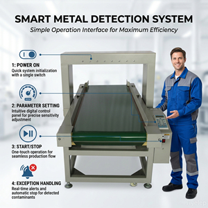 Viboo B600K Dijital Endüstriyel İğne Metal Dedektörleri Tekstil Endüstrisi Güvenliği için 600x400mm Tünel CE/ISO Sertifikalı 12 Ay Garantili - Product Image 6