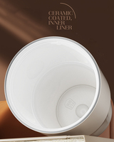 Gobelet isotherme portable grande capacité Beauchy pour deux boissons, en acier inoxydable 316 avec revêtement céramique, tasse de voyage sous vide pour voiture