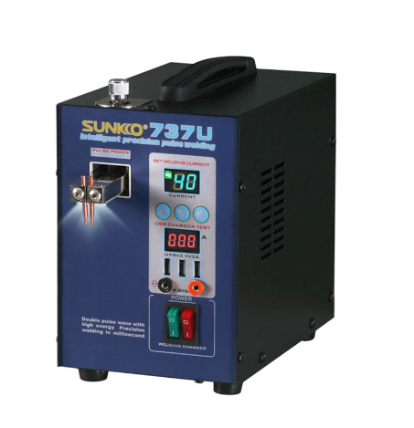 Portable Sunkko 737u 18650 Aluminum Battery Spot Welding Machine For Sale