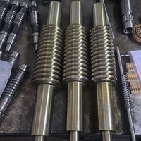 Haiyuan OEM/ODM Engrenage à vis sans fin et arbre à vis sans fin en acier allié traité thermiquement, grand module, sur mesure, non standard, en bronze pour réducteur industriel