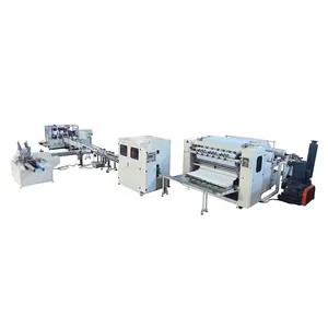 Customized high quality paper production line carton box package facial tissue making machine price