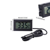 Termómetro LCD Digital para Coche, Incubadora de Nevera, Tanque de Peces, Medidor de 1M, 2M, Pantalla LCD, 2M