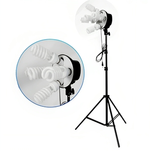 5 ampoules en 1 support photographie boîte souple vidéo Studio Film <span class=keywords><strong>Photo</strong></span> tir téléphone caméra éclairage doux boîte lampes trépied support Kit - Product Image 6