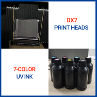 Impresora de pared rápida y eficiente Máquina de impresión de pared UV de 7 colores 3D con cabezal de impresión DX7 para restaurante de tienda en casa