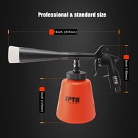 Pistolet de nettoyage haute pression SPTA pour voiture, pistolet de nettoyage à air pour l'intérieur de la voiture, outil de lavage intérieur de voiture, pistolet de lavage de détail avec spinner métallique