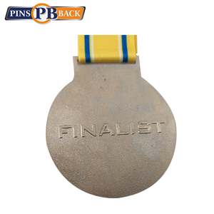 En blanco al por mayor en blanco metal voleibol corriendo maratón deportivo medallas de <span class=keywords><strong>la</strong></span> medalla con cinta - Product Image 6