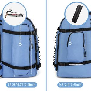 Échantillon gratuit de stock de packs d'équipement de ski légers 55L en vrac. Sacs à dos avec bottes de snowboard pour hommes Bottes de snowboard pour hommes - Product Image 4