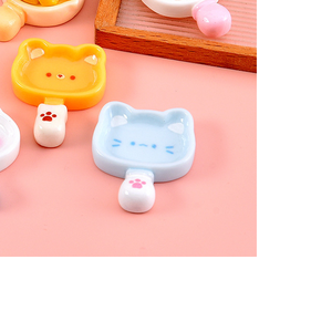 Platos de Juguete con Diseño de Comida de Dibujos Animados, Lote Mixto, Mini Cocina para Casa de Muñecas, Pegamento de Crema para Manualidades, Imán para Refrigerador, Resina, Adornos Pequeños para Escritorio - Product Image 3