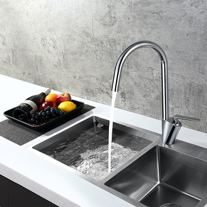 Vòi Nước Bồn Rửa Nhà Bếp Xoay 360 Độ Bằng Đồng Thau Gắn Trên Boong - Product Image 5