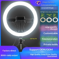 Qiniu Usine En Gros 18 Pouces Photographique LED Anneau Lumière Température De Couleur Réglable Gradable Remplir Éclairage Trépied Stand