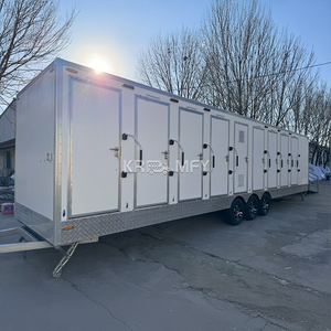 Outdoor Portable 34 ft Mobile Toilet Trailer Handicapped Restroom for <b>Apartment</b> and Office Building Use Eco-Friendly Durable - Product Image 6