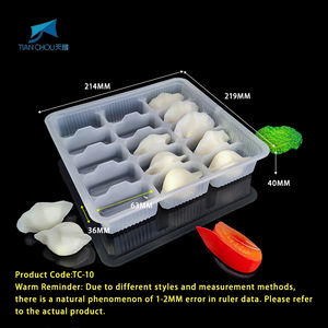 Vakum sekali pakai dibentuk transparan PP plastik 20 rongga coklat pangsit kue bulan kemasan puding panekuk nampan - Product Image 5