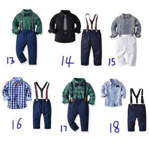 Costumes pour bébé garçon, costume en coton pour garçons, blazer à simple boutonnage, ensemble de costumes pour garçons, vêtements de cérémonie pour enfants - Product Image 3