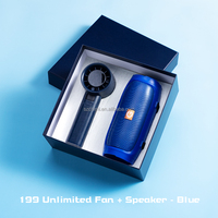 Haut-parleur sans fil Outdoor Portable Plug-in Card Dual Speaker and Mini Fan High Quality Gift Products Birthday Gift Box