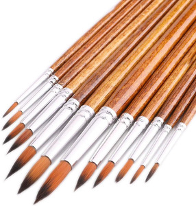 Juego de Pinceles para Uñas 100% Puros, con Mango de Madera, Marca Privada, Venta al por Mayor, Pincel para Uñas Acrílicas - Product Image 1