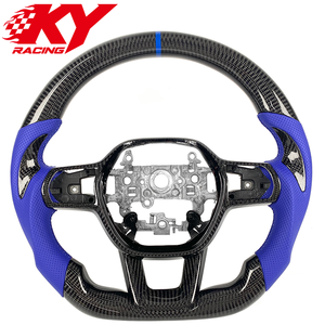 Accesorios Interiores para Automóviles, Volante Deportivo de Fibra de Carbono para Honda Accord Civic 11.ª Generación Sport CRV EX Acura Integra Type S - Product Image 1