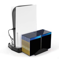 Chargeur double, station de charge 4 USB, support vertical, ventilateur de refroidissement, organisateur de jeux, station d'accueil pour console Sony PS5, accessoires de jeu