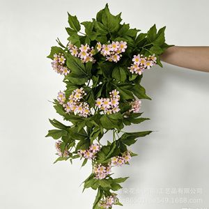 ดอกเดซี่ประดิษฐ์ติดผนังจาก Meiduo Flower Industry ดอกไม้ไหมสีเหลือง กิ่งเดี่ยว ตกแต่งภายในอาคาร - Product Image 3