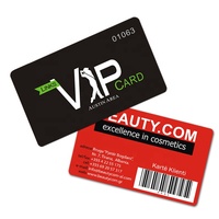 Carte de courses en PVC plastique personnalisée en gros, impression sur mesure, 85,5*54*0,76 mm