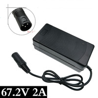 Chargeur de haute qualité au prix le plus bas 67,2 V 2 A, sortie 67,2 V 2 A pour scooter électrique Harley Citycoco 60 V