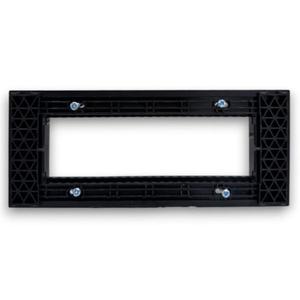 Black 6 Seat Zen Line Stand Terminal <b>Block</b> <b>Mounting</b> Frame - Product Image 1