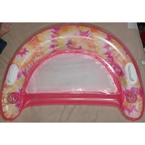 Flotador Inflable en Forma de U para Piscina con Asiento de Malla y Estampado Floral para Adultos - Product Image 5