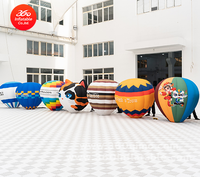 Ballon à air chaud gonflable floral lumineux à LED de Noël, publicité, moule à air géant, multicolore, imperméable, durable, événement promotionnel