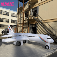 Modèle d'avion publicitaire gonflable personnalisé pour la décoration de salon et de fête & Jouet d'avion gonflable