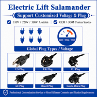 Grill salamandre électrique commercial à hauteur réglable 2,8 kW 220 V en acier inoxydable