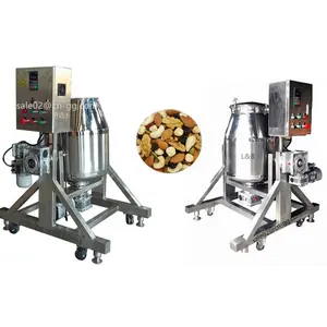 stainless steel rotating mixing machine chocolate beans coffee powder mixer machine