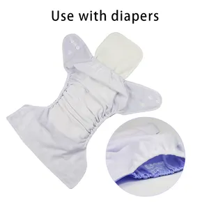 थोक मुक्त नमूना बेबी इको फ्रेंडली नप्स बच्चों और लड़कियों के लिए पुनः प्रयोज्य कपड़ा डायपर