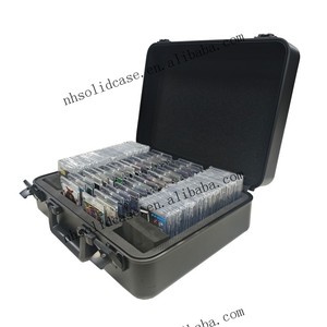 Tùy chỉnh màu đen tất cả-Nhôm cứng Mang trường hợp với bốn phân loại ngăn và cho PSA thẻ hiển thị lưu trữ OEM hỗ trợ - Product Image 4