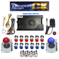 Kit de jeu d'arcade 2800-en-1 DIY, système multi-jeux, pièces de machine d'arcade avec carte de contrôle, joystick et boutons (sans boîtier)